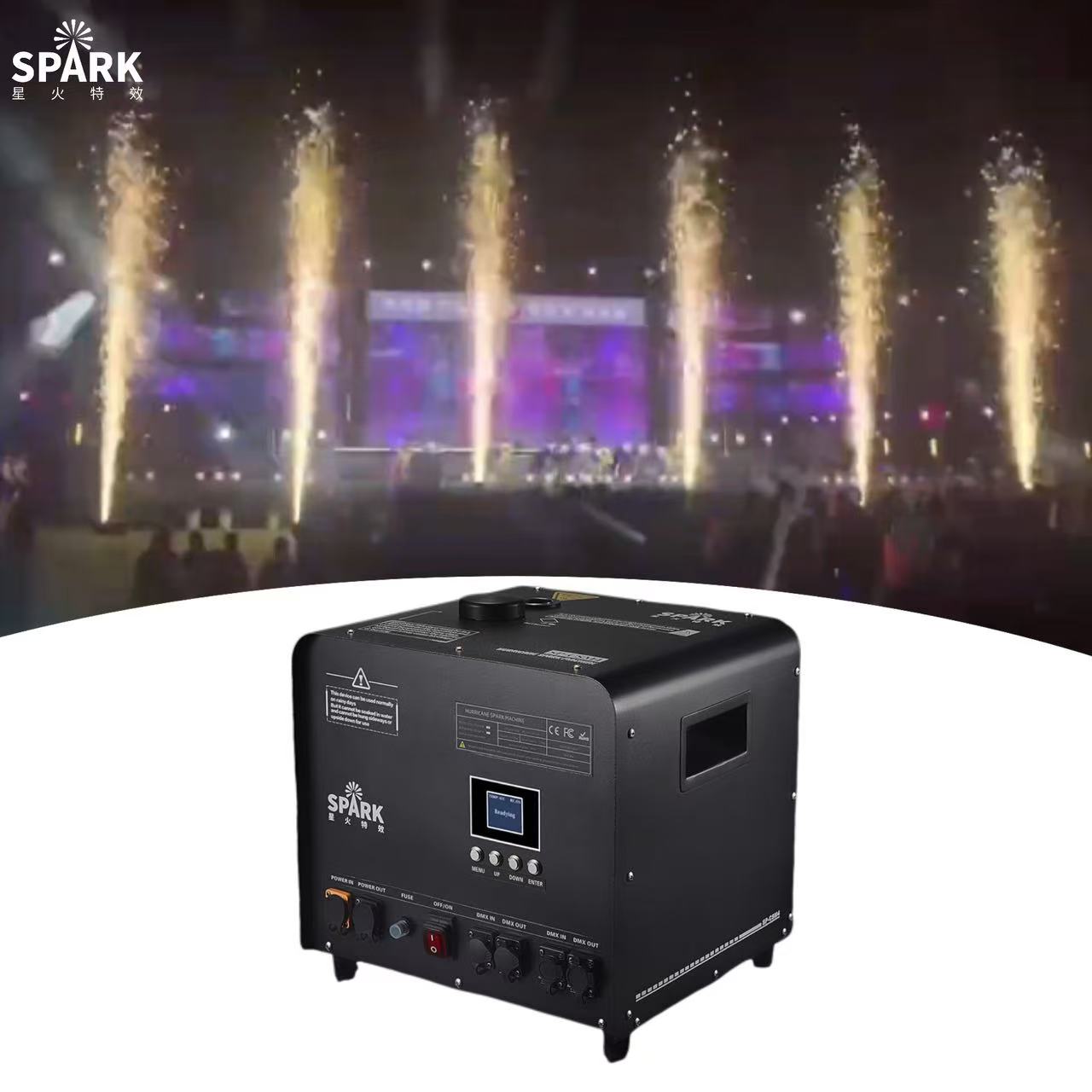 High waterproof cold spark machine