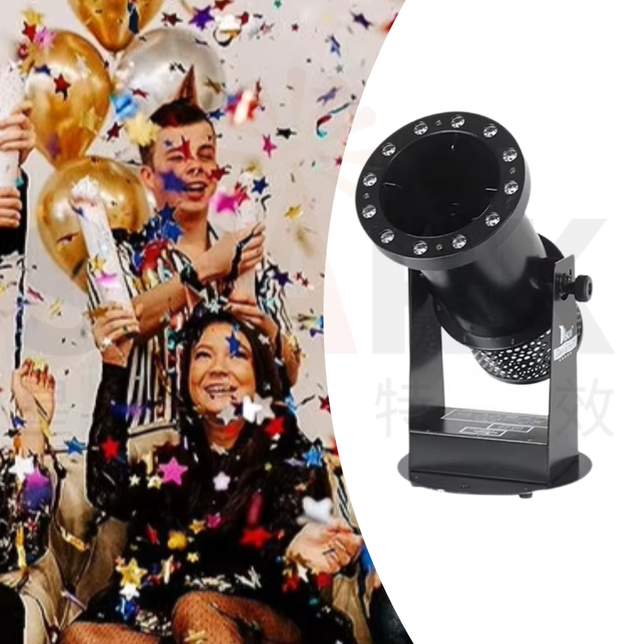 LED confetti machine